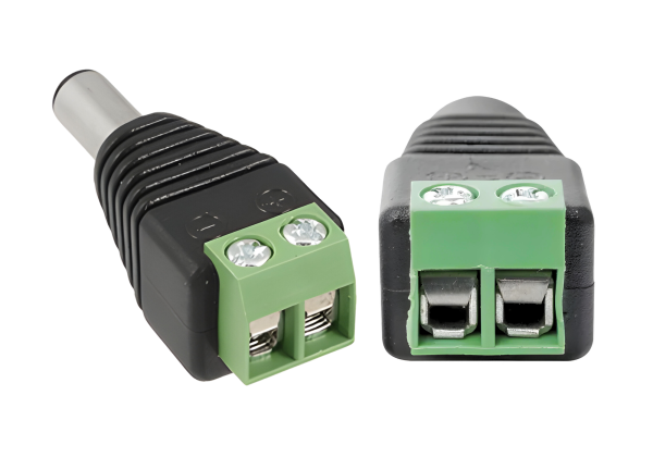 Bornera DC 12V Macho (Conector de Alimentación)
